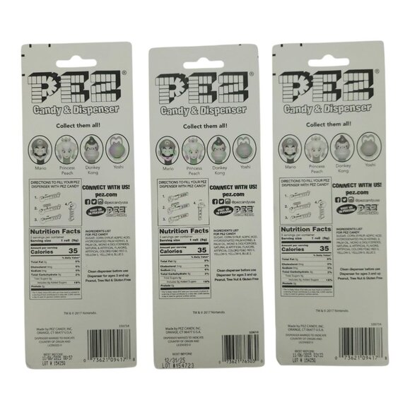 Super Mario Luigi Donkey Kong PEZ Candy & Dispenser Collectibles Lot Of 3 NEW - Picture 2 of 11